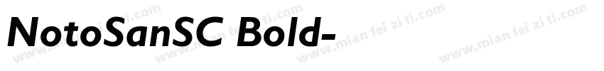 NotoSanSC Bold字体转换